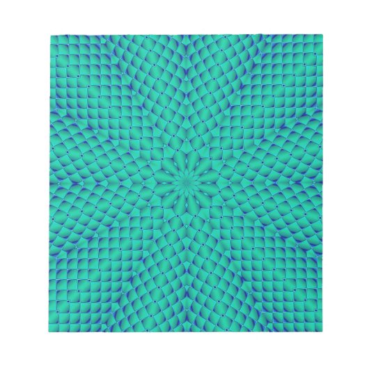 Groene en blauwe golven notitieblok (Voorkant)