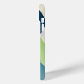 Groene en blauwe golvende vormen Case-Mate iPhone case (Achterkant / Links)