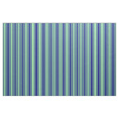 Groene en blauwe lijnen stof (Fat Quarter)