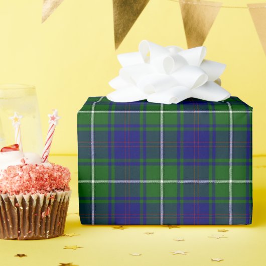 Groene en blauwe MacNeil Tartan Plaid Cadeaupapier (Verjaardagsfeest)