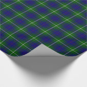 Groene en blauwe MacNeil Tartan Plaid Cadeaupapier (Hoek)