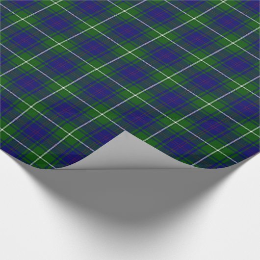 Groene en blauwe MacNeil Tartan Plaid Cadeaupapier (Hoek)