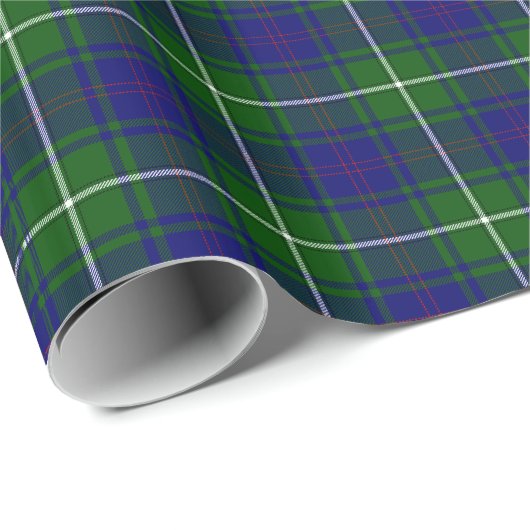 Groene en blauwe MacNeil Tartan Plaid Cadeaupapier (Rol Hoek)