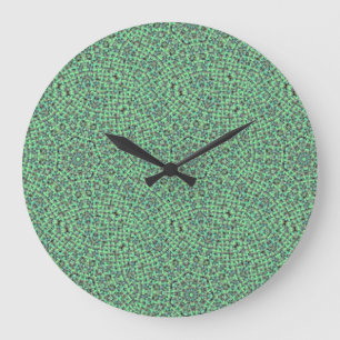 Groene en Blauwe Mandweefsel Grote Klok