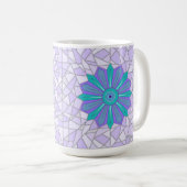 GROENE EN BLAUWE MIX-MOK KOFFIEMOK (Voorkant rechts)