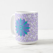 GROENE EN BLAUWE MIX-MOK KOFFIEMOK (Voorkant links)