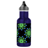 Groene en blauwe neonbloem waterfles (Rechts)