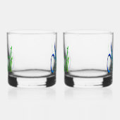 Groene en blauwe Noah naam, Whisky Glas (Rechts)