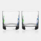 Groene en blauwe Noah naam, Whisky Glas (Links)