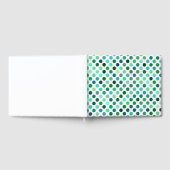 Groene en Blauwe Polka Dot Gastenboek (Volledig)