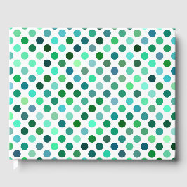 Groene en Blauwe Polka Dot Gastenboek