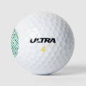Groene en Blauwe Polka Dot Golfballen (Logo)