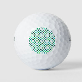 Groene en Blauwe Polka Dot Golfballen