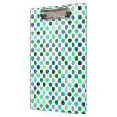 Groene en Blauwe Polka Dot Klembord (Links)