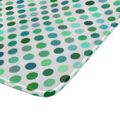 Groene en Blauwe Polka Dot Snijplank (Hoek)
