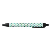 Groene en Blauwe Polka Dot Zwarte Inkt Pen (Bodem)