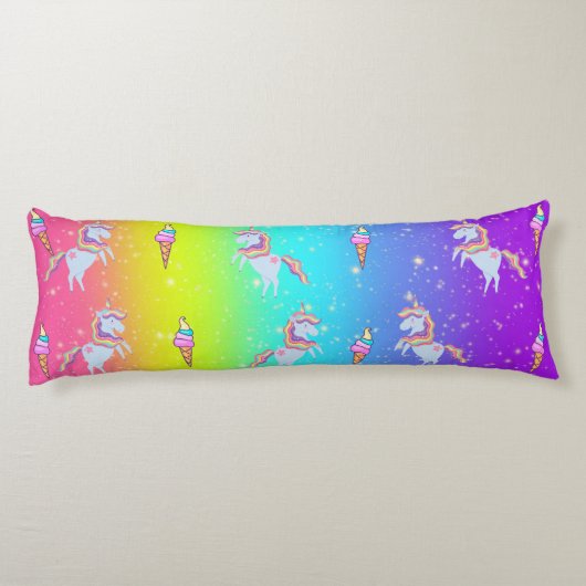 Groene en blauwe regenboogstraal lichaamskussen (Achterkant)