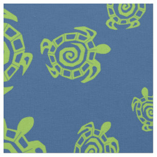 Groene en Blauwe schildpad Stof