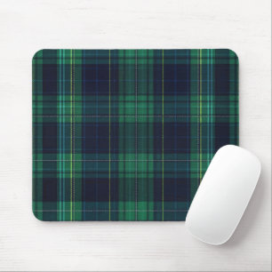 Groene en blauwe Schotse Tartan Plaid Muismat