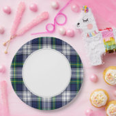 Groene en blauwe speldenstang papieren bordje (Feest)