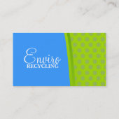 Groene en blauwe Stippen Moderne kaart Visitekaartje (Achterkant)