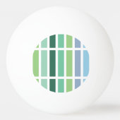 Groene en blauwe strepen pingpongbal (Voorkant)