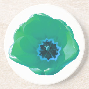 Groene en Blauwe Tulp Onderzetters