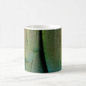 Groene en blauwe veren koffiemok (Center)