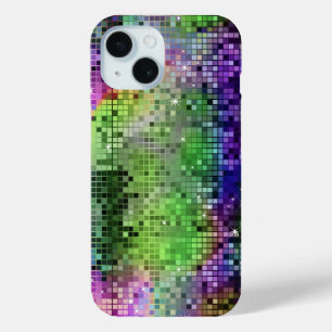 Groene en blauwe vuilnisbelt iPhone 15 case