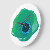 Groene en blauwe wandklok (Hoek)