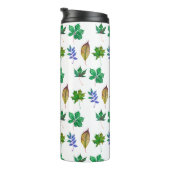 Groene en Blauwe Waterverf bladeren Thermosbeker (Geroteerd rechts)