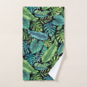 Groene en Blauwgroen tropische palmbanaanmosterdbl Bad Handdoek (Handdoek)