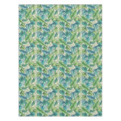 Groene en Blauwgroen tropische palmbanaanmosterdbl Tafelkleed (Voorkant)