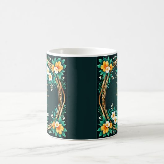 Groene en Bloemenkrans Morgenzegening Mok (Center)