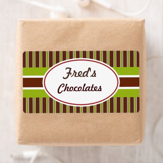 Groene en bruine aangepaste labels (Insitu)