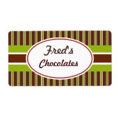 Groene en bruine aangepaste labels (Voorkant)