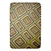 Groene en bruine architectuur badmat (Voorkant Verticaal)