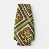 Groene en bruine architectuur flesjeskoeler (Voorkant)