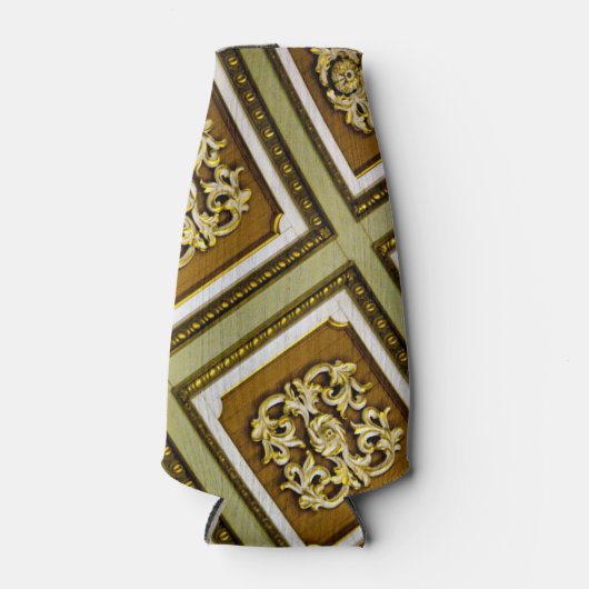 Groene en bruine architectuur flesjeskoeler (Voorkant)