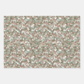 Groene en bruine camo design in aardtinten inpakpapier vel (Voorkant)