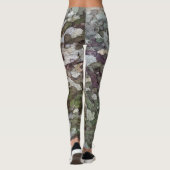 Groene en bruine camouflageboomcamo leggings (Achterkant)