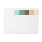 Groene en bruine moderne kleurenblokken (Achterkant)