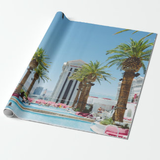 Groene en bruine palmbomen cadeaupapier