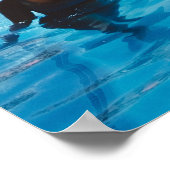 Groene en bruine palmbomen poster (Hoek)