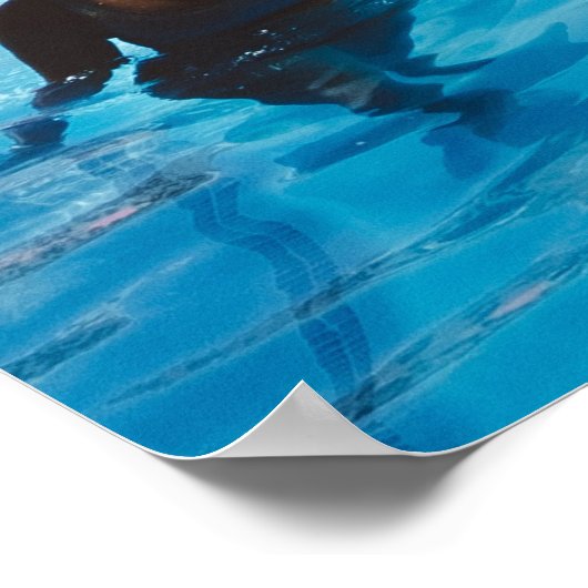 Groene en bruine palmbomen poster (Hoek)