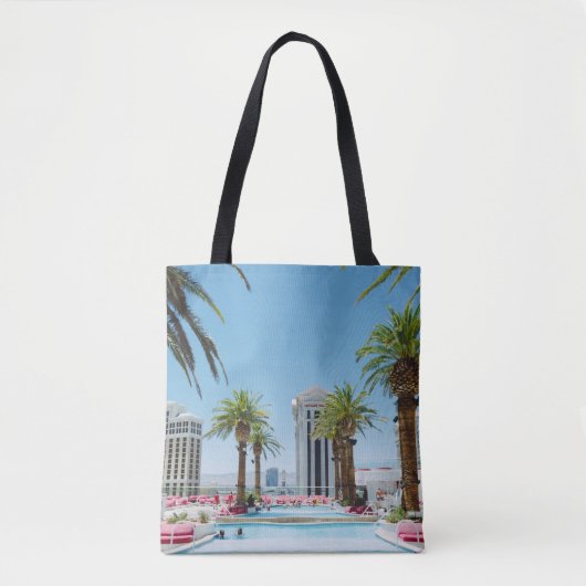 Groene en bruine palmbomen tote bag (Voorkant)