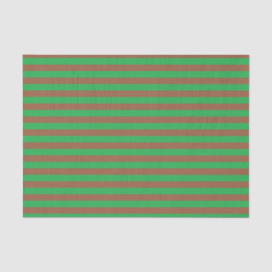 Groene en bruine strepen tissuepapier (Voorkant)