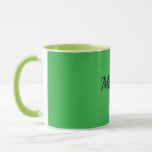Groene en Chartreuse Groen Sjabloon Mok (Links)