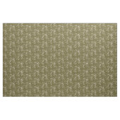 Groene en Cream-paddenstoel Stof (Fat Quarter)