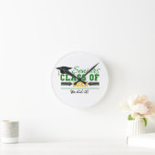 Groene en gele afstudeerartikelen ronde klok (Huis)